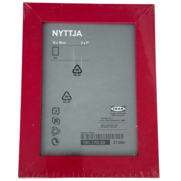 New! - IKEA Red NYTTJA Photo Frame - Picture 1 of 1